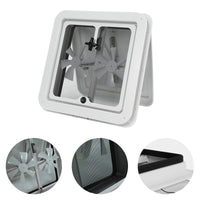 RV Trailer Ventilation Cover Base with Motor, Exhaust Fan for Camper, Travel Trailer