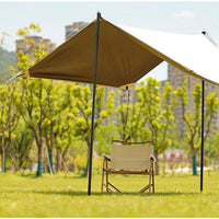 2 Pieces Steel Shelter Support Rods Additional Long Steel Shelter Poles Tarp Poles Long-Lasting Camping Equipment Easy Assembly