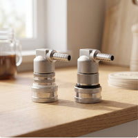 Ball Lock Disconnect with Elbow Leakproof Ball Lock Keg Fitting Easy to Install   Keg Quick Disconnect for Household Fermentation