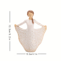 New Skirt Girl European Style Ornament Romantic Christmas Birthday Gift Living Room Decoration Resin Craft