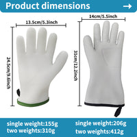 Thickened Non-Slip Waterproof Silicone Oven Mitts for Baking