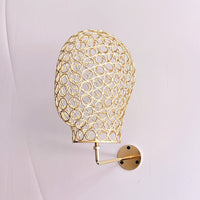 Metal Wall-Mounted Head Mold Hat Display Rack
