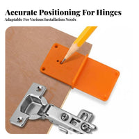 Accurate Positioning Hinge Hole DIY Tool Hinge Installation Jig Easy to Use for DIYers, Home Improvement, Workshop, Furniture Making