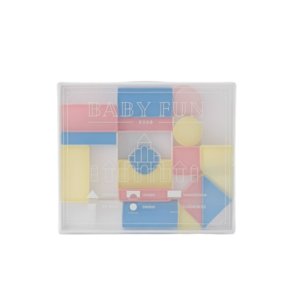 30 Pieces Acrylic Sensory Blocks Clear Acrylic Block Set Translucent for Daycare