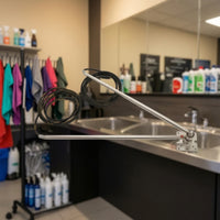 Double Swing Arm with Hose Stainless Metal Vehicle Wash Swing Arm Non-Retractable Hardware for Auto Automotive Specialists