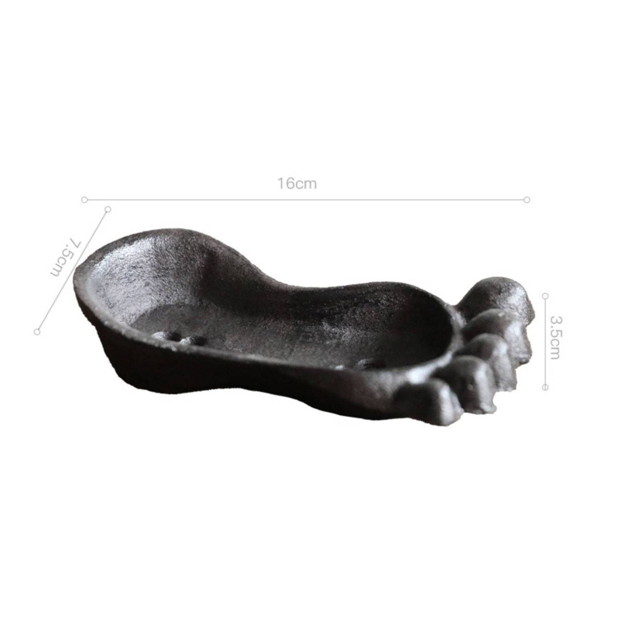Foot-Shaped Soap Dish Vintage Design Cast Iron Soap Dish Antique Finish
