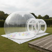 Long-Lasting PVC Inflatable Bubble Tent Waterproof Inflatable Bubble House Weatherproof Transparent Dome Tent Spacious Interior for Hoteliers, Event Planners