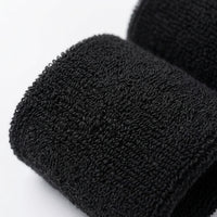 Sweatband Headband and Wristband Set for Running, Breathable Absorbent Athletic Head Band for Men Women Gym Basketball Fitness