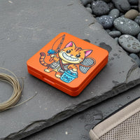Feline Pattern Fly Box Sturdy Fly Fishing Box Easy Grip for Fishermen