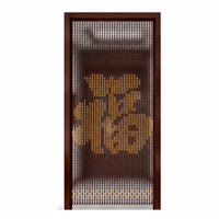 Gourd-Shaped Bead Door String No-Drill Installation Beaded Curtain for Entryway