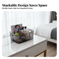 Rectangular Acrylic organizer Transparent Design Clear Container accessible-top-topped Top for Women