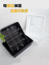 乌龟育苗盆隔离盒带盖龟缸蛋龟发色保温箱粪便分离过冬懒人饲养箱