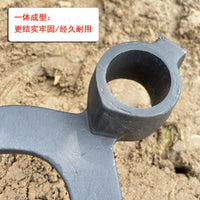加厚铁耙子钢耙钉耙花园种菜翻土松土耙农具三四齿耙开荒翻地锄头