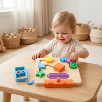 Busy Board Travel Busy Board with Gears Portable Educational Toy for Little Ones, Little Ones