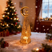 Metal Christmas Tree Candle Holder for Tea Lights