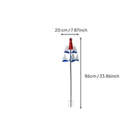 Metal Sailboat Weather-Resistant Metal Wind Ornament for Yard, Patio