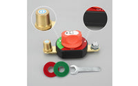 Manual Battery Terminal Disconnect Switch Compact Rotary Battery Switch High Conductivity 12V for Mechanics, Vehicle Storage