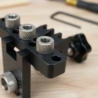 3 in 1 Aluminum Alloy Body Dowel Drilling Guide Adjustable Width