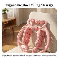 Loop with Roller Wheels | Leg Massage Clamp, Open Circular Frame, for Home