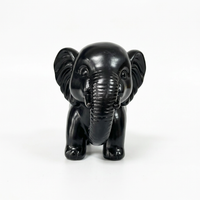 Cute Elephant Statue Home Decor, Light Luxury Cute Elephant Statue, Resin Elephant Ornament, Decoration for Living Room Offic