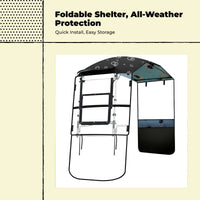 Foldable waterproof scooter shelter