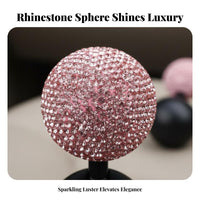 Sparkling Rhinestone Start Button Cover Easy Installation Jeweled Ignition Rocker Cover Scratch Protection Crystal Push Start Button Cap Long-Lasting for Women, Her