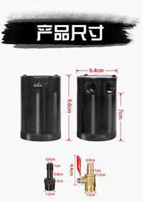 机油透气壶改装通用油气分离器汽车防积碳废气二次进气过滤壶