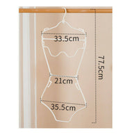Shatterproof Single-Piece Swimsuit Display Hanger Long-Lasting PP Material Body Form Hanger Flexible Hollow Back Display Form White Finish for Retailers
