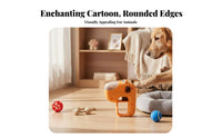 Food Launching launcher single-Button Operation Pet Food Boredom Relief Treat dispenser for feline Owners, play session, Indoors, Training occasions