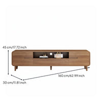 Low Profile TV Stand Modern Entertainment Console Wooden Media Cabinet with Storage Ergonomic Design Suitable for Living Room Apartment Entryway