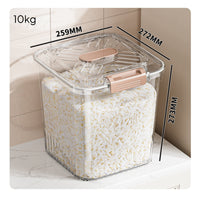 Moisture-Proof Rice Storage Bin Complimentary Rice Storage Container Includes Measuring Cup for Families