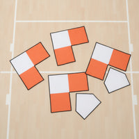 4 Pieces Base Set with Scoring Plate Padded Softball Base Set Baseball Bases Lightweight Throw down Bases Weather-Resistant