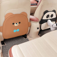 Waterproof Car Seat Back Protector Sturdy Car Kick Protector with Padded Leather Secure Mat Adjustable for Parents, Road Trips
