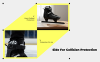 Black adult speed skates for training