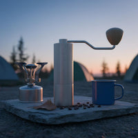 Manual Coffee Grinder External Adjustment Hand Crank Coffee Mill Portable Burr Grinder Easy to Clean Kitchen Tool for Travelers