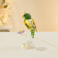 Crystal Owl Figurine for Living Room and Office Decor
