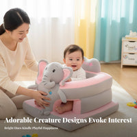 Plush creature Floor Seat Soft and Comfortable Plush Sitting Trainer Skinkind