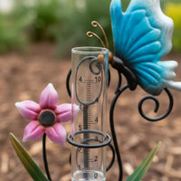 Decorative Garden Rain Gauge Stable & Long-Lasting Decorative Rain Gauge