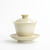 Jingdezhen Gaiwan: Cyan Gray Ceramic Tea Cup