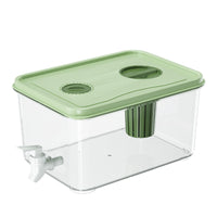 Refrigerator-Safe Fridge Drink Dispenser BPABPA-Exempt Beverage Dispenser with Tap Food-Grade Pitcher with Spigot Clear for Tabletop, Party