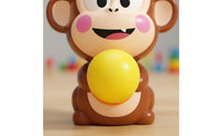 Interactive Game Catapult Monkey Toy Novelty Gift Head-Press Launching Monkey for Children, Party
