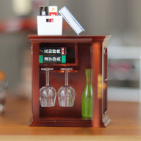 1:12 Scale Miniature Vintage Wall Cabinet Dollhouse Furniture