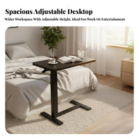 Overbed Laptop Table Foldable Rolling Overbed Table Multi-Functional for Seniors