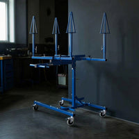 Auto Body Paint Stand with Clamps Heavy-Duty Auto Body Panel Holder with Wheels Car Panel Stand with Wheels Adjustable Sturdy