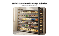 Sturdy Multi-Tier Steel Shoe Rack Space-Saving Metal Shoe Rack Heavy Duty Large Capacity for Families, Homeowners, Hallway, Small Areas, Mudroom, Bedroom