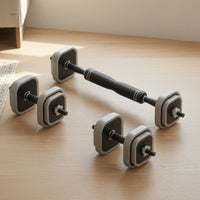 Adjustable Dumbbell with Square Plates Textured Grip for Fitness Aficionados