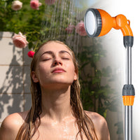 Portable Tripod Outdoor Shower with 180° Adjustable Nozzle