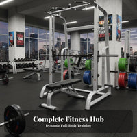 Guided Machine Adjustable Spotters Multi-Functional Guided Machine Heavy-Duty Steel Construction Multi-Functional Gym Station for Beginners