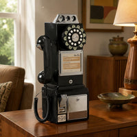 Coin Telephone Chrome Trim Home Communication Glossy Finish