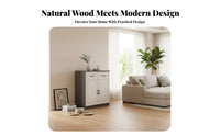 1 Piece Dining Room Buffet Cabinet Freestanding Cupboard Storage Household Furniture Console Solid Wood Board Multiple Drawers Suitable for Dining Room Living Room Entryway